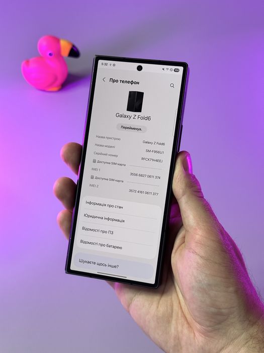 35 циклів Samsung galaxy Z fold 6 12 512 neverlock