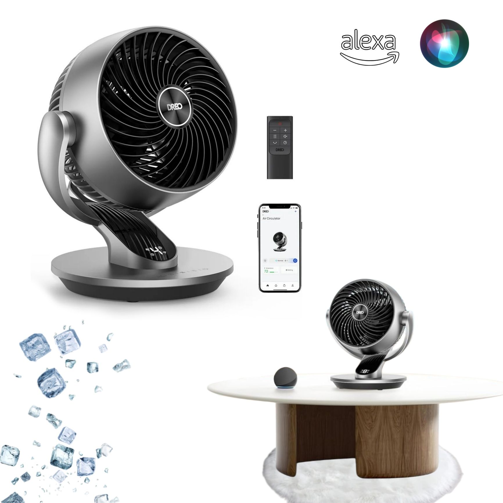Dreo Lynx S INTELIGENTNY Wentylator Wiatrak Cichy WiFi Alexa