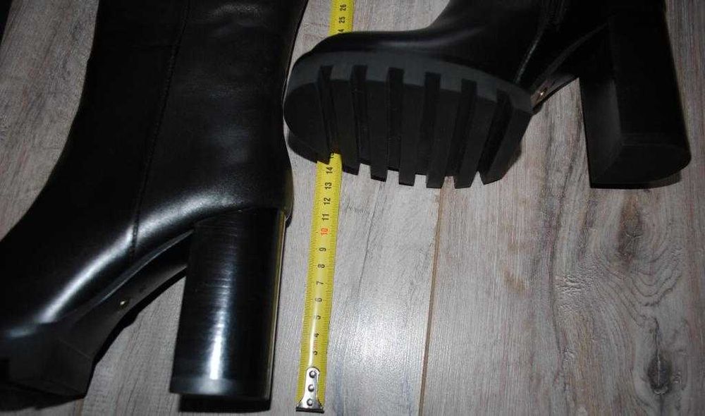 Чоботи, сапожки Vitto Rossi 36р 23см нат шкіра, утеплювач байка.