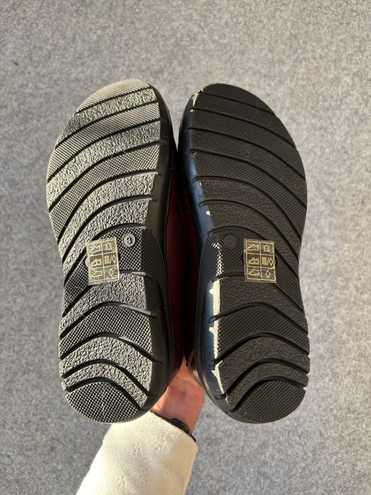 Skórzane burgundowe buty - dr Keller