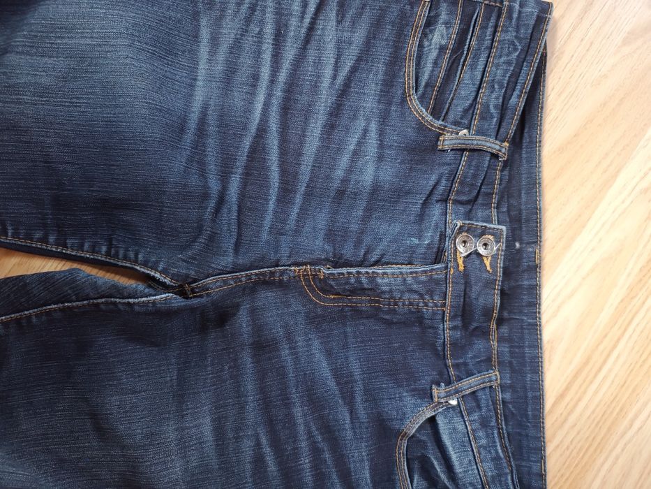 Spodnie damskie jeansy straight proste klasyczne mama style