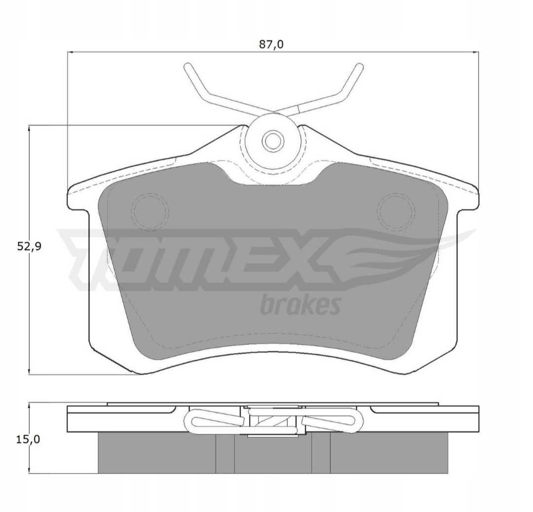 Tomex TX 10-78 klocki hamulcowe Audi A4, A6, 2 szt.