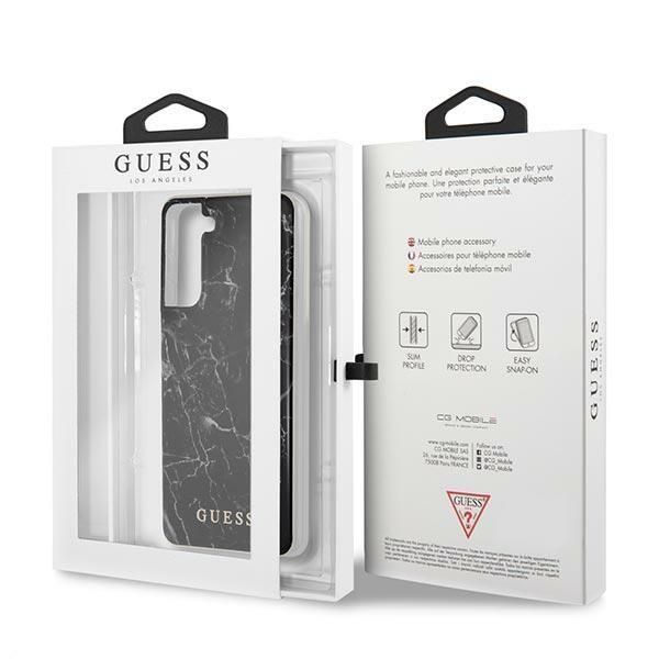 Guess Guhcs21Mpcumabk S21+ G996 Czarny/Black Hardcase Marble