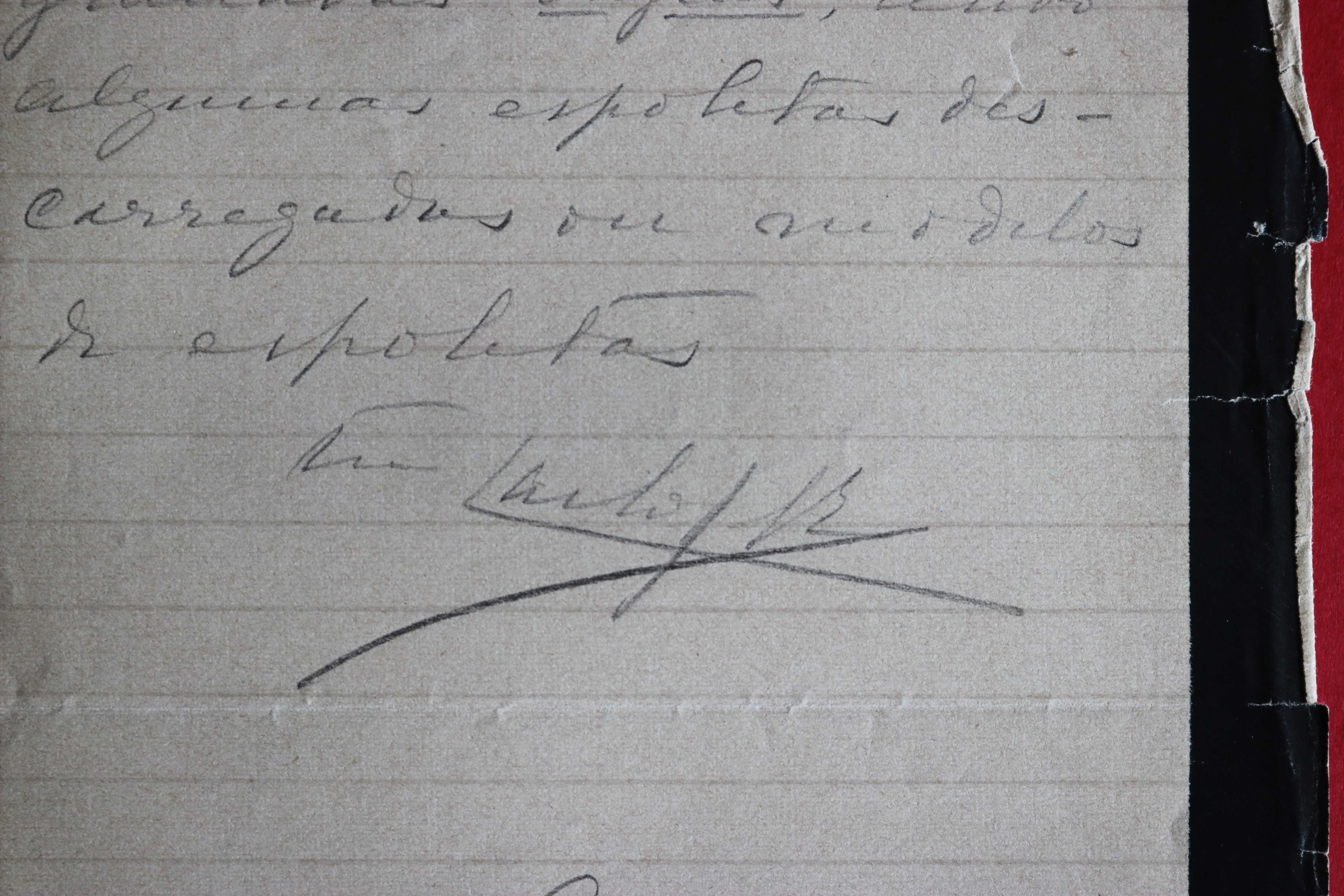 Rei D. Carlos carta manuscrita a Conde de S. Mamede