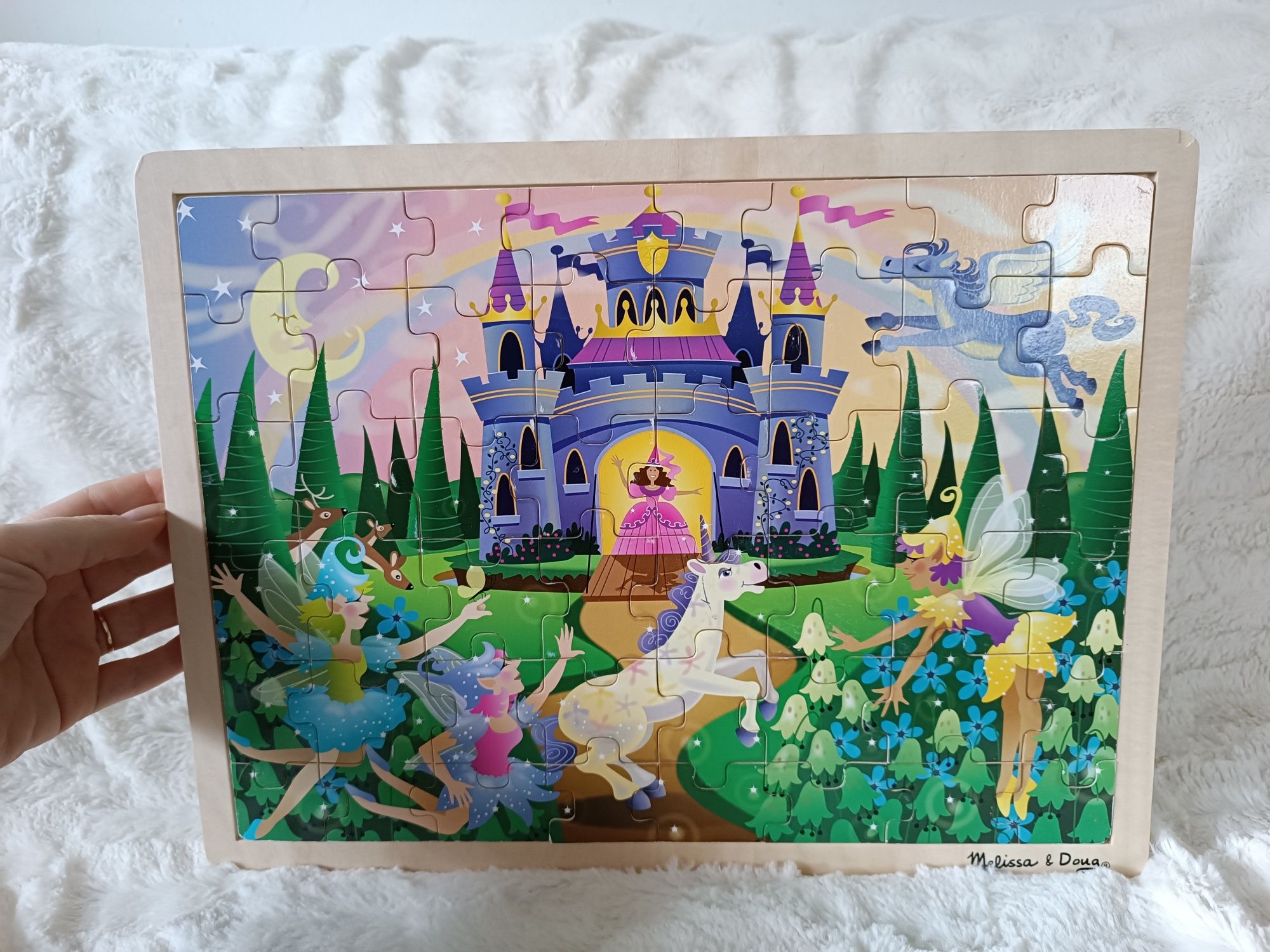 Drewniane puzzle Melissa Doug księżniczka vintage dla dziewczynki