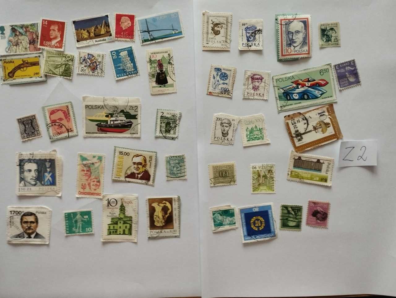 Z2 zestaw 180 znaczków Filatelistyka Świat Polska Arabskie i inne
