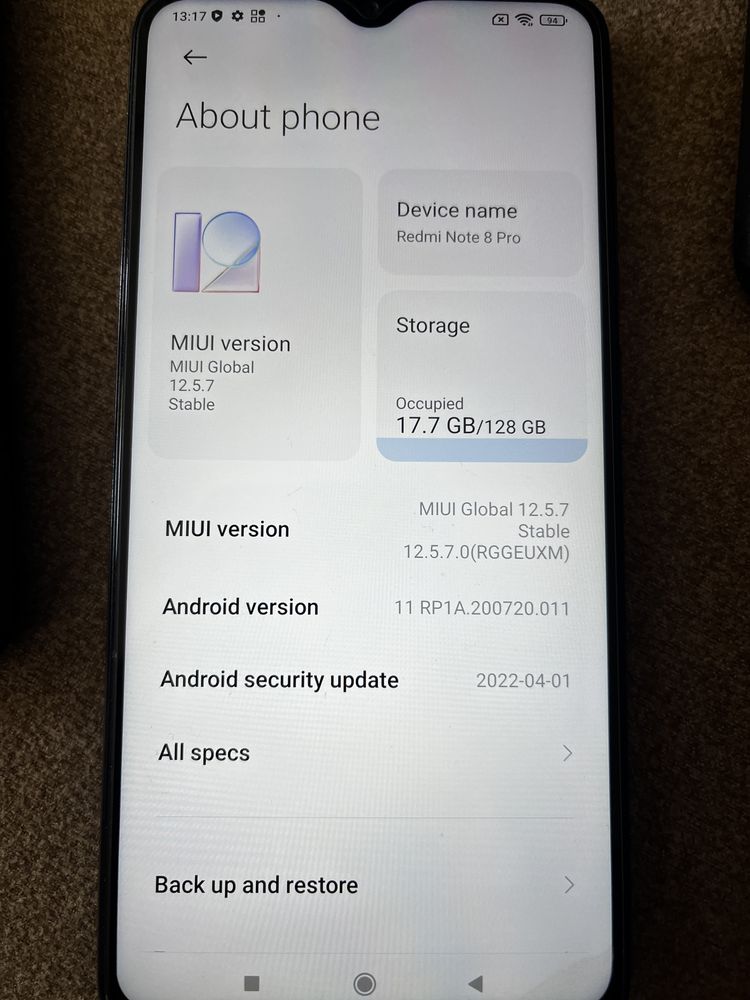 Redmi note 8 pro 6gb 128gb - como novo