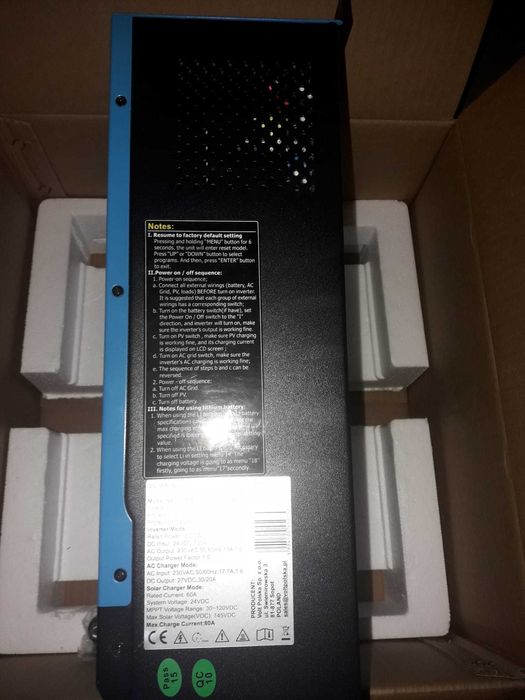 Sinus Pro Ultra 6000 24/230V (3000/6000W) + 60A MPPT INWERTER SOLARNY