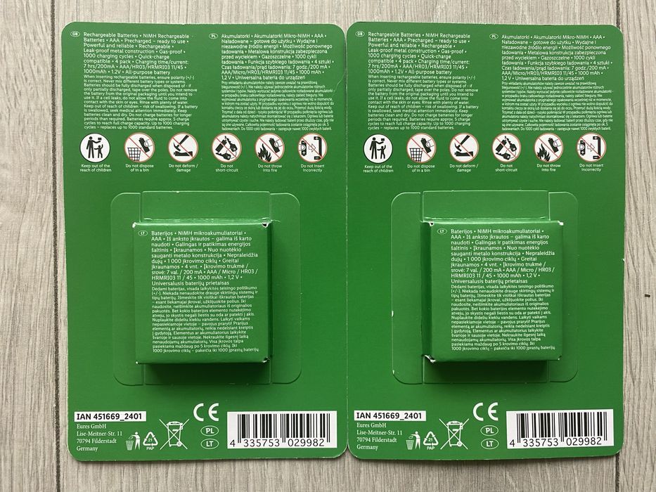 8x Nowe Akumulatorki AAA R3 TRONIC 1,2V Okazja
