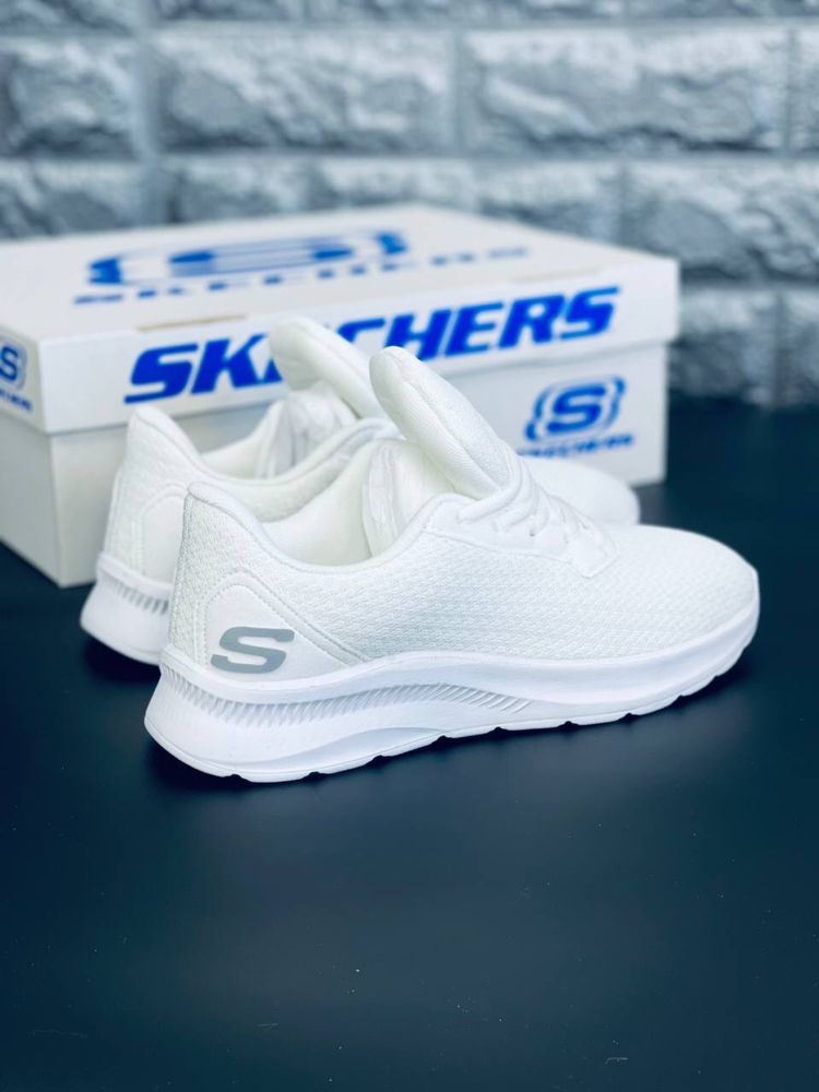 Skechers Кроссовки женские Летние белые кросовки Скечерч Новинка!