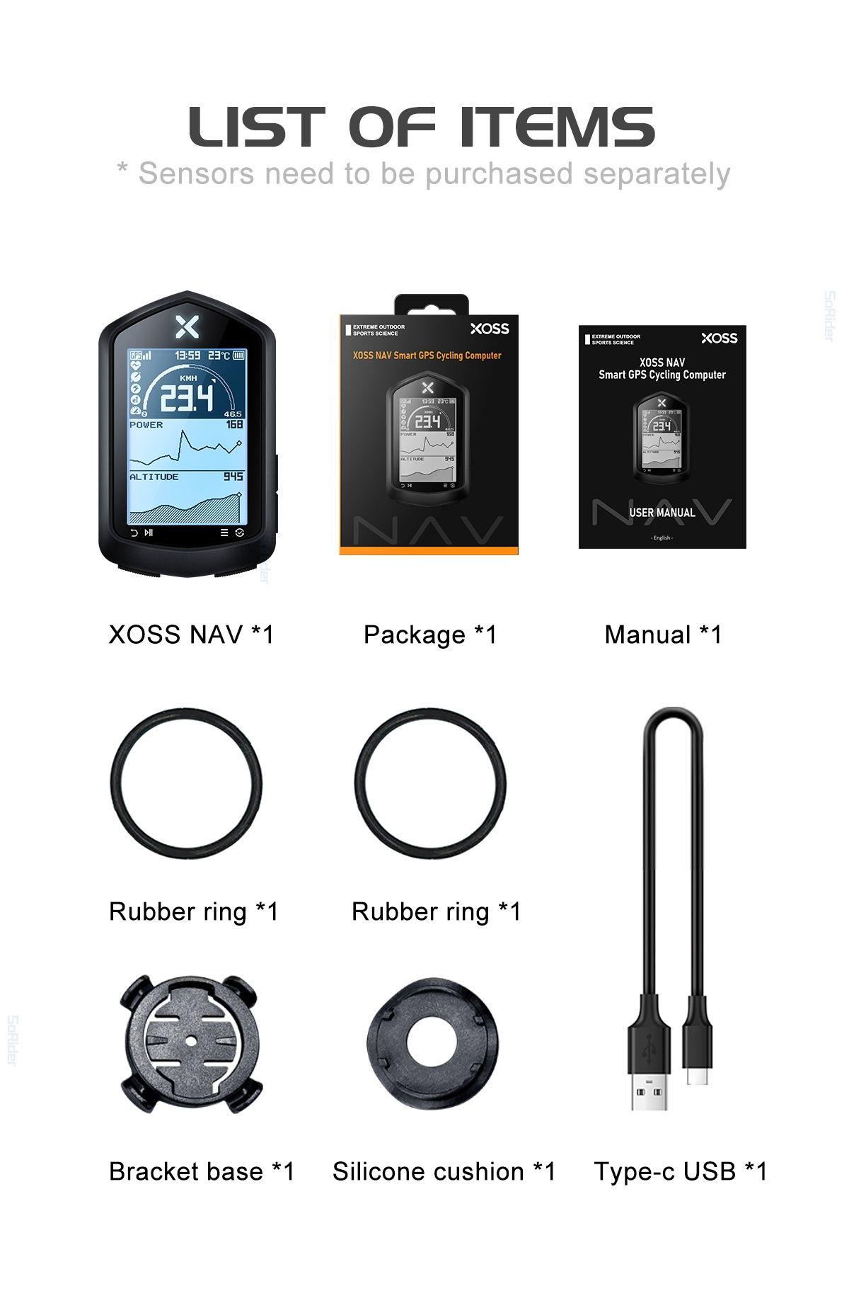 Велокомп'ютер Xoss NAV