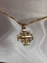 ZŁOTY krzyż maltański p585 jerozolimski