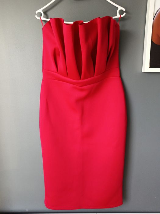 Sukienka czerwona wieczorowa L/XL