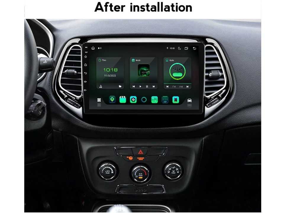 Radio samochodowe Android Jeep Compass (10.1") 2017+