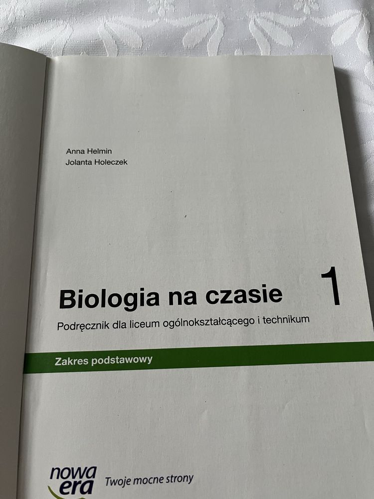 Biologia na czasie 1 liceum/technikum, Nowa era