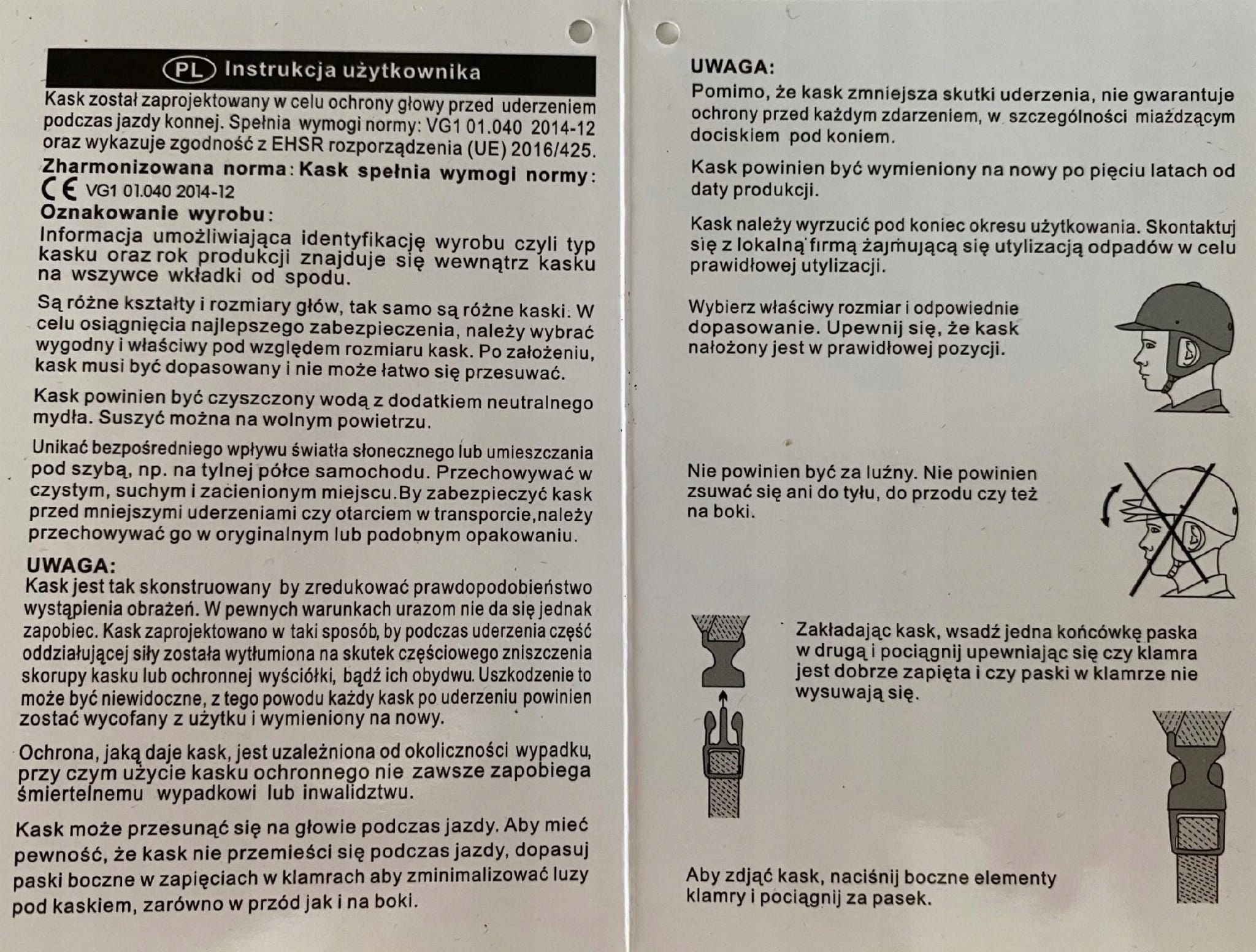 Kaskotoczek Kask Jeździecki Regulowany M 56-59