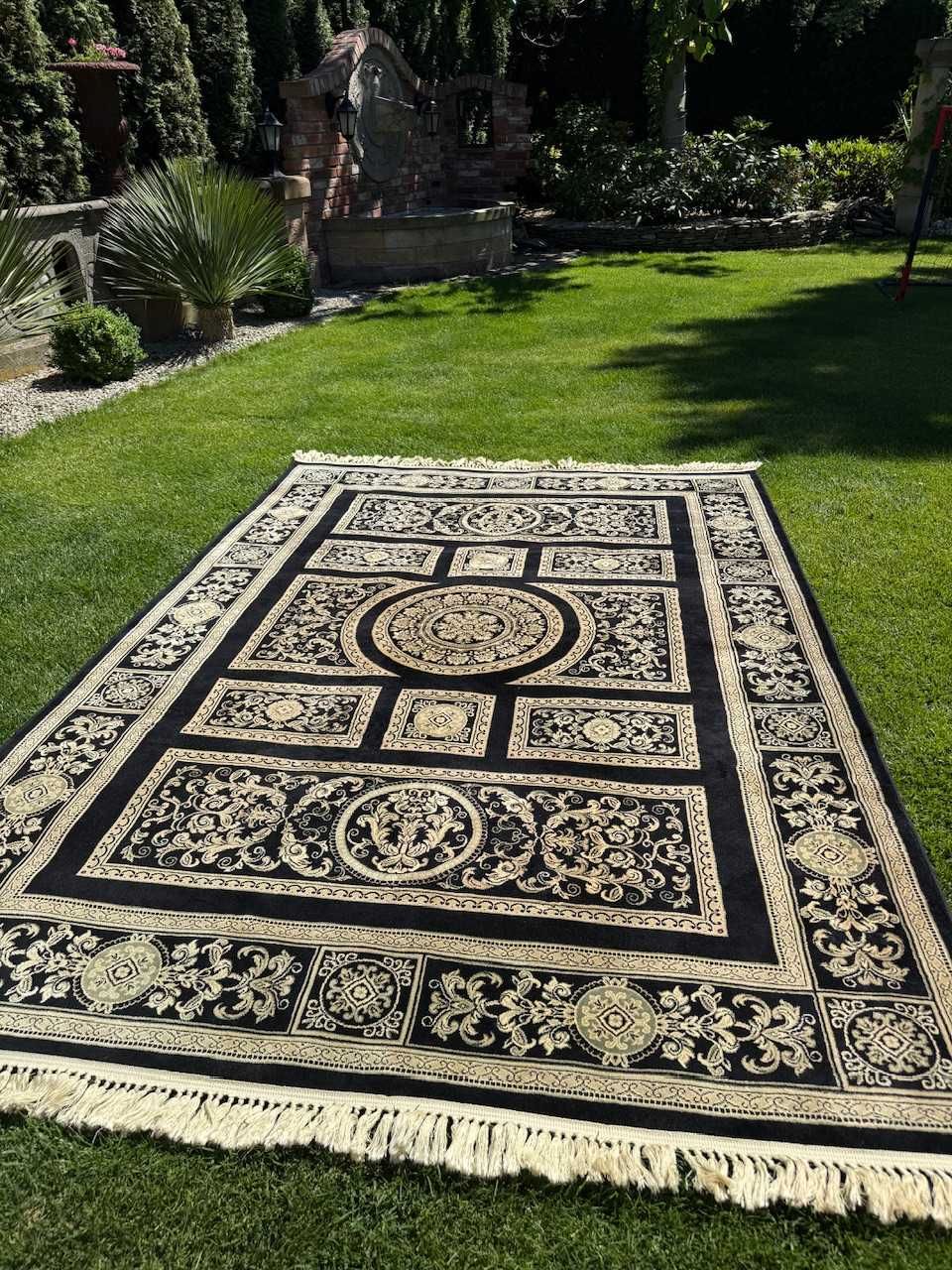 Dywan wzór perski Versace jedwab belgijski Viskoza 300x200 cm