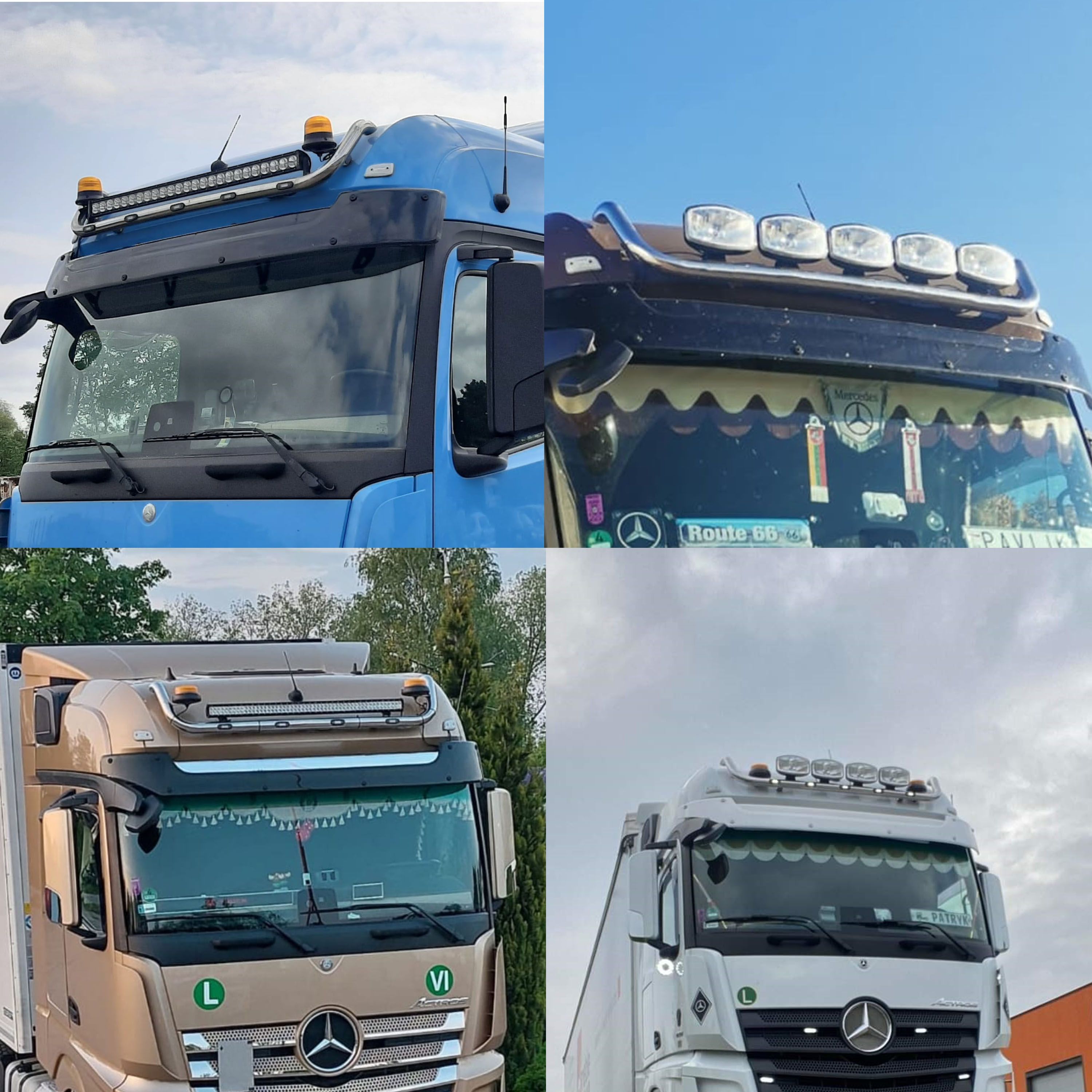Orurowanie dachowe / Rama Mercedes-Benz Actros Bigspace (z ośw. 21)
