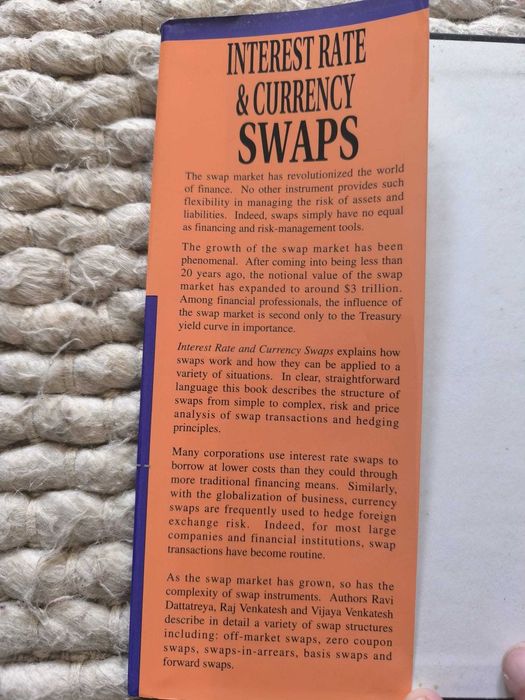 Livro "Interest Rate & Currency Swaps" Dattatreya Venkatesh Venkatesh