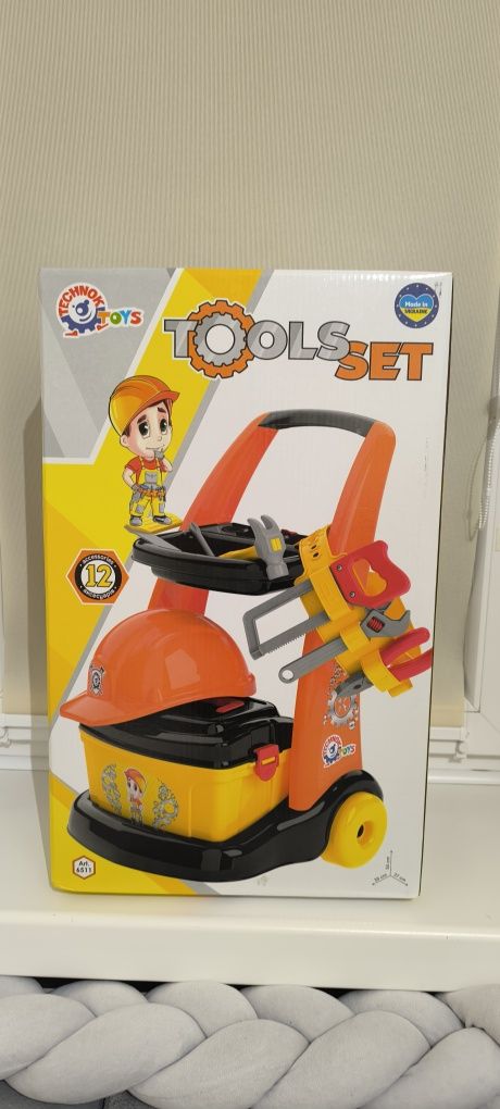 Zestaw narzędzi dla dzieci TECHNOK TOYS – wózek z akcesoriami