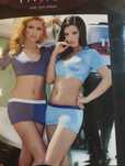Komplet trzyczęściowy sexy roz.L/XL crop top ,mini i stringi