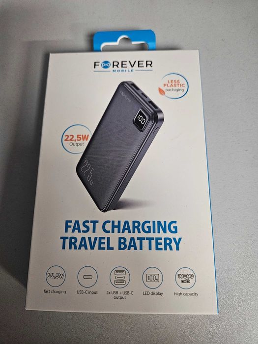 Powerbank Forever 10000mah 22,5W Usb-C Led-display Wrocław Centrum
