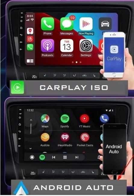 Radio Nawigacja Android CarPlay Fiat Stilo 2001.-2007 BT WIFI