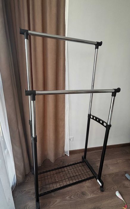 Вішалка для одягу пересувна GUDME подвійна б/в
