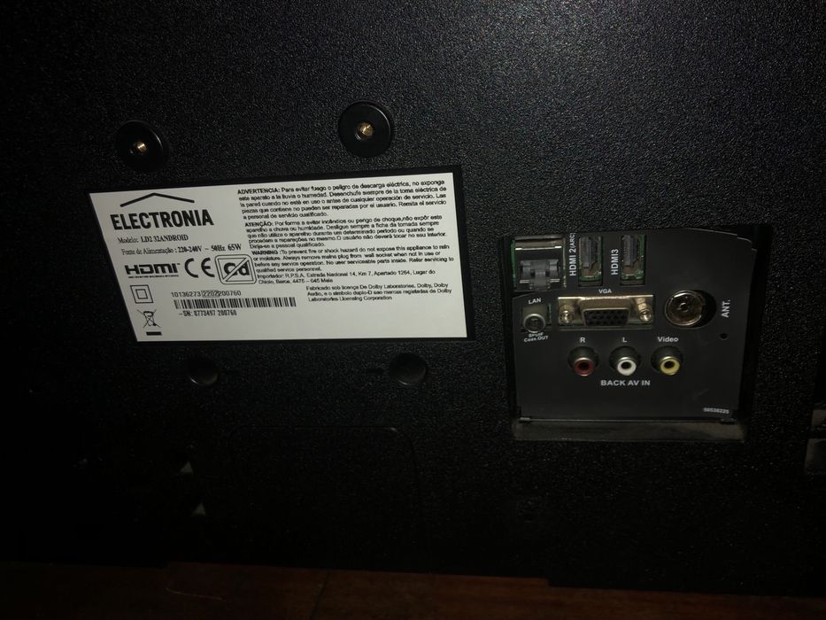 TV Eletronia LD2 32 Android - Como Nova