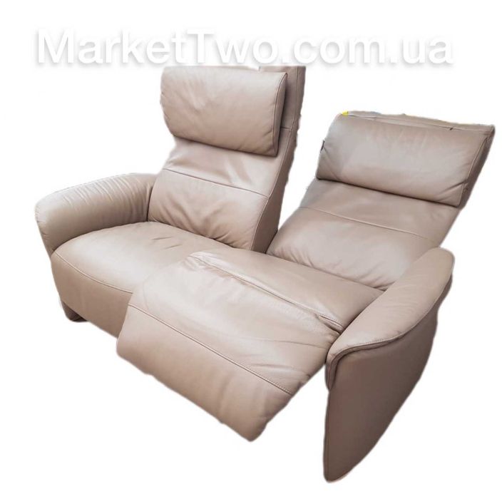 Кожаный диван-реклайнер, электро  Himolla б/у (210503).