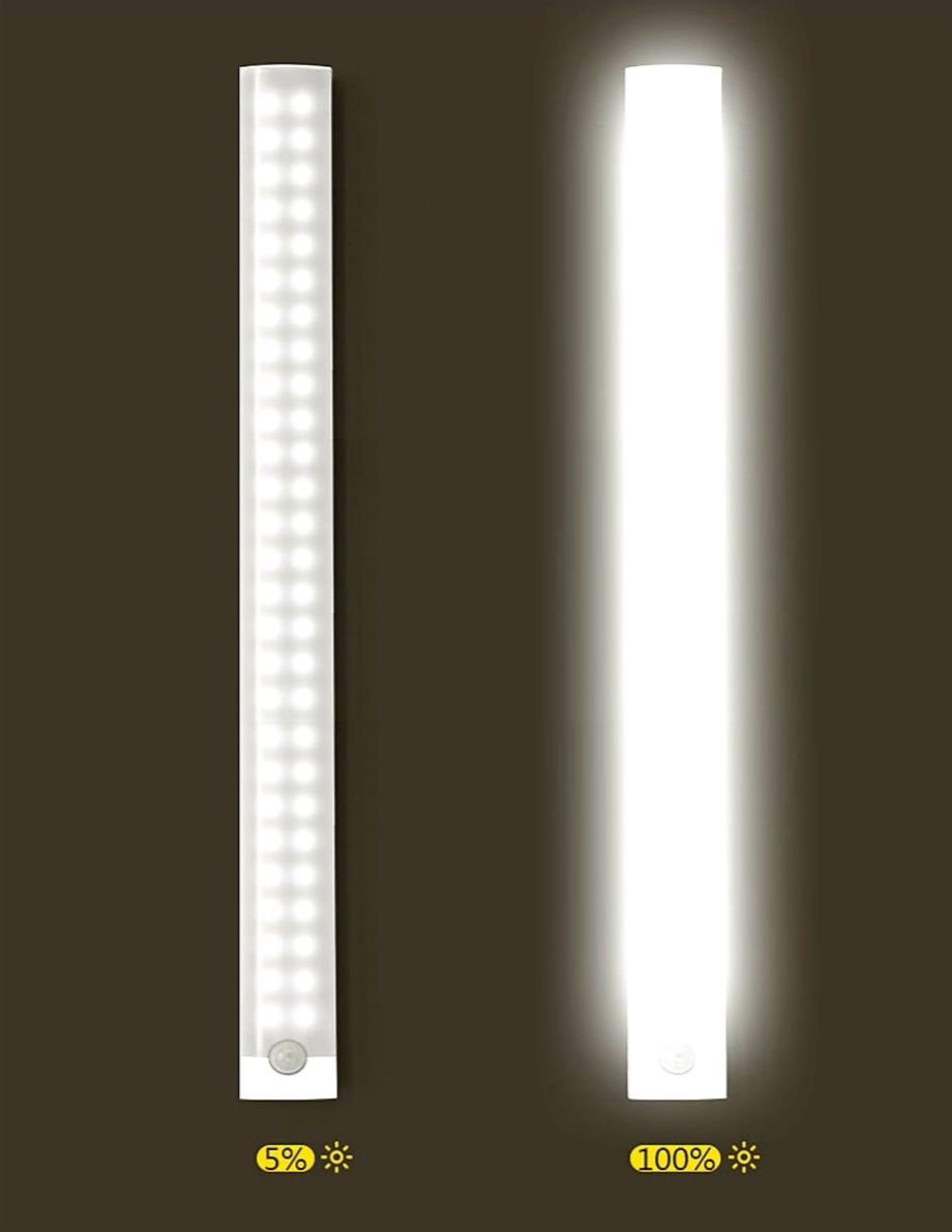 lampka 40cm z czujnikiem ruchu i zmierzchu ledowa nocna usb na magnes