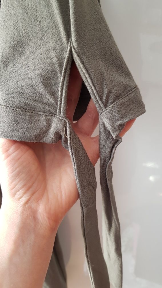 Kaskada piękna sukienka hiszpanka khaki polski producent r.M