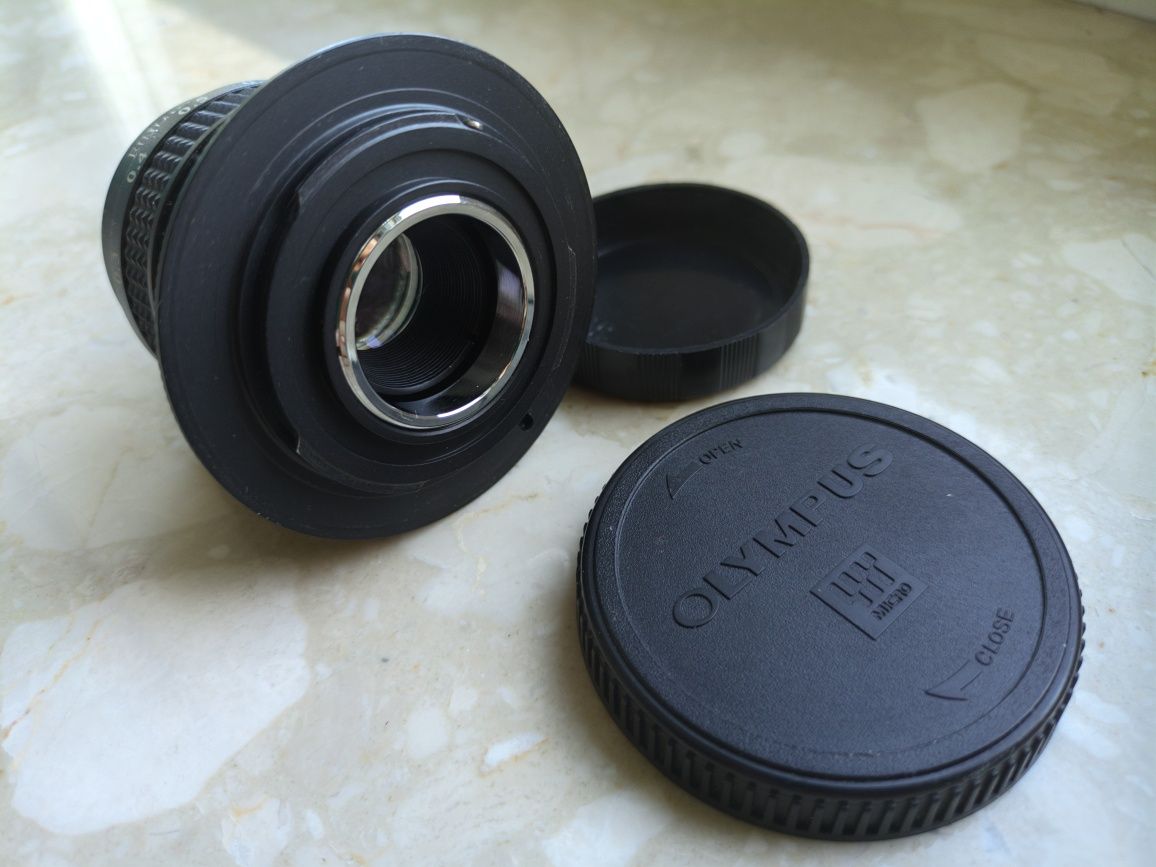 Fujian 35mm f1.7 + micro 3/4 adapter ring
