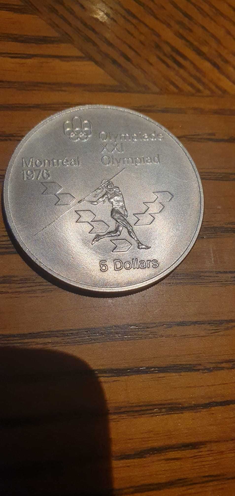 5 Dollars Canada Kanada 2 st. Ol.Montreal 1976r. 5 dolarów
