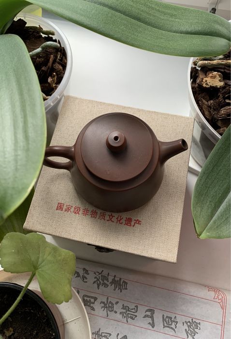 Чайник «Цзинь Чжун» глина китайський 110мл Нісінська кераміка Циньчжоу