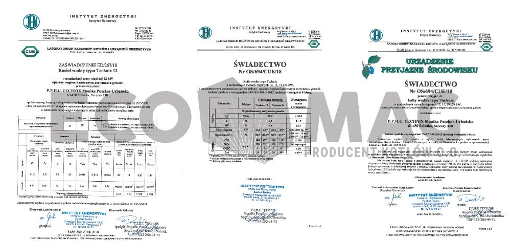 Piec, kocioł UNIVERSAL 12kW na ekogroszek RATY 0% 5 KLASA Ecodesign