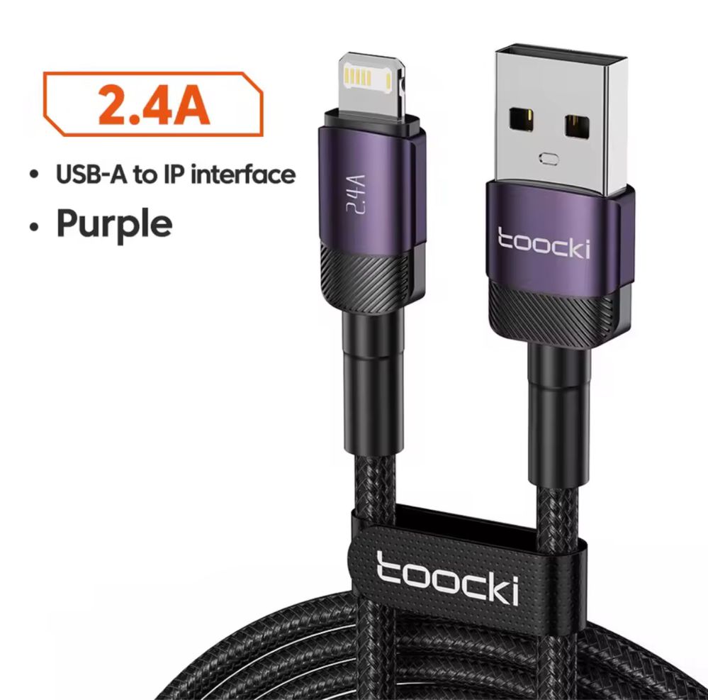 Kabel szybkiego ładowania USB A -> Lightning Iphone