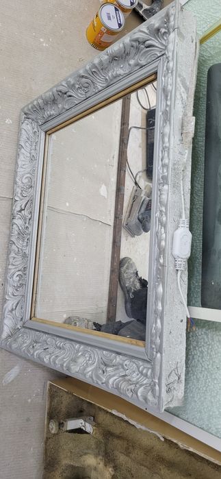 Espelho com led embutido 75cm lar 67cm alt alt