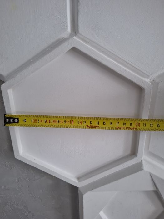 Продам залишки гіпсових 3d панелей, шестигранників
