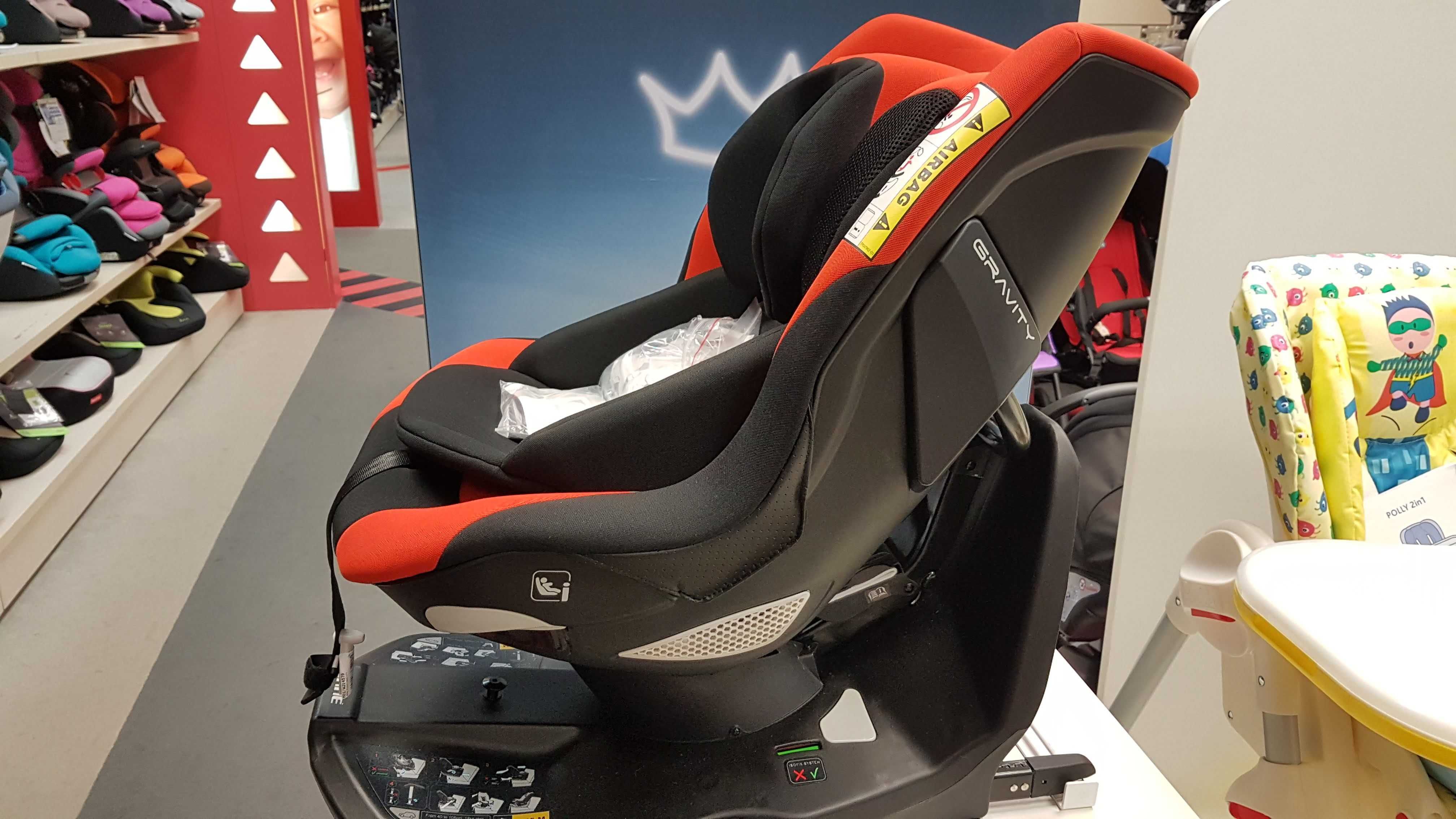 Fotelik dziecięcy, obrotowy 360, regulowany - JANE GRAVITY. ISOFIX.