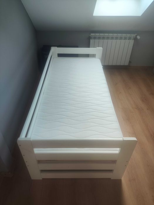 Łóżko dziecięce z szufladami + NOWY materac 80x180