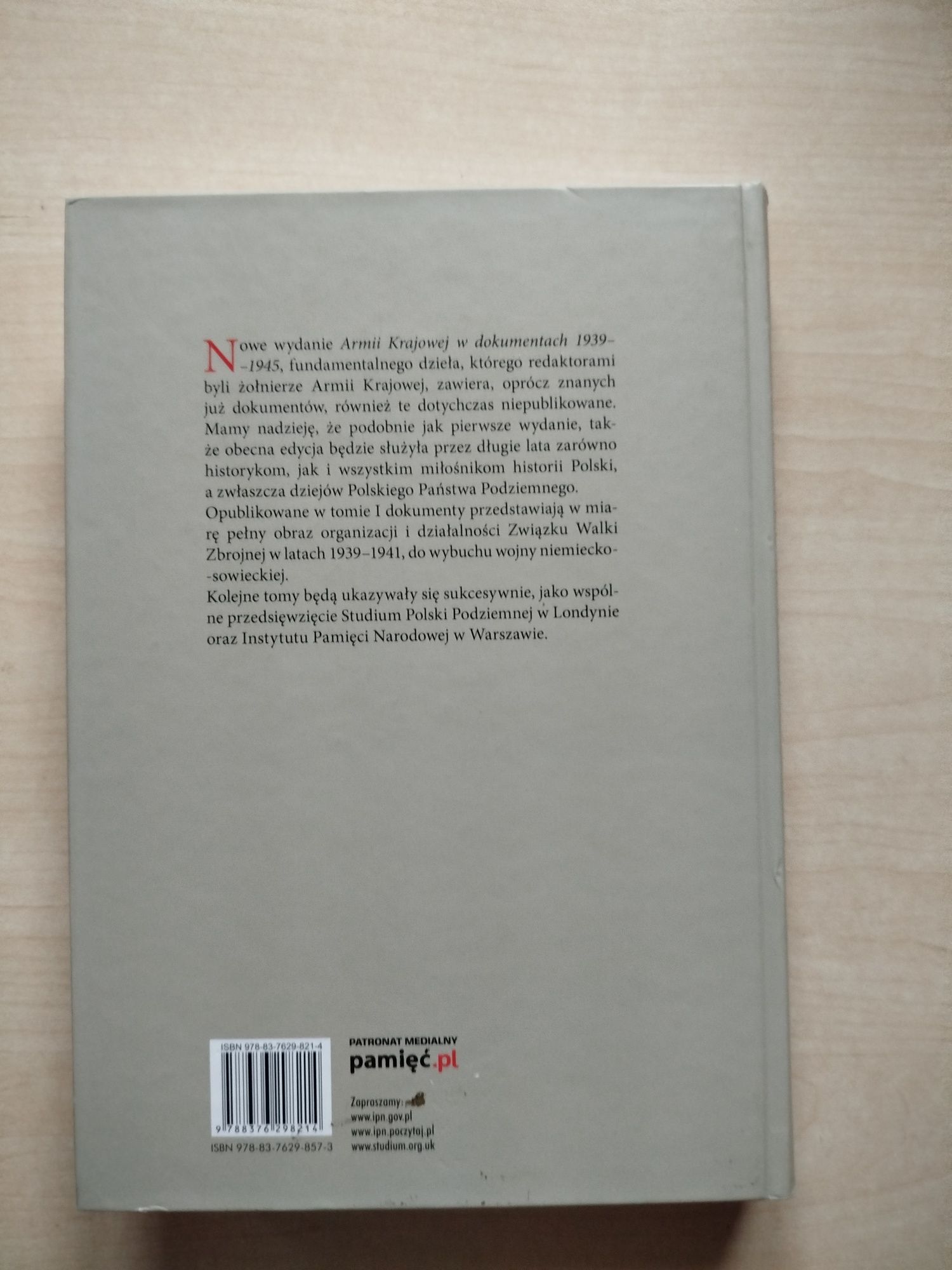Armia Krajowa w dokumentach 1939 Tom I część I