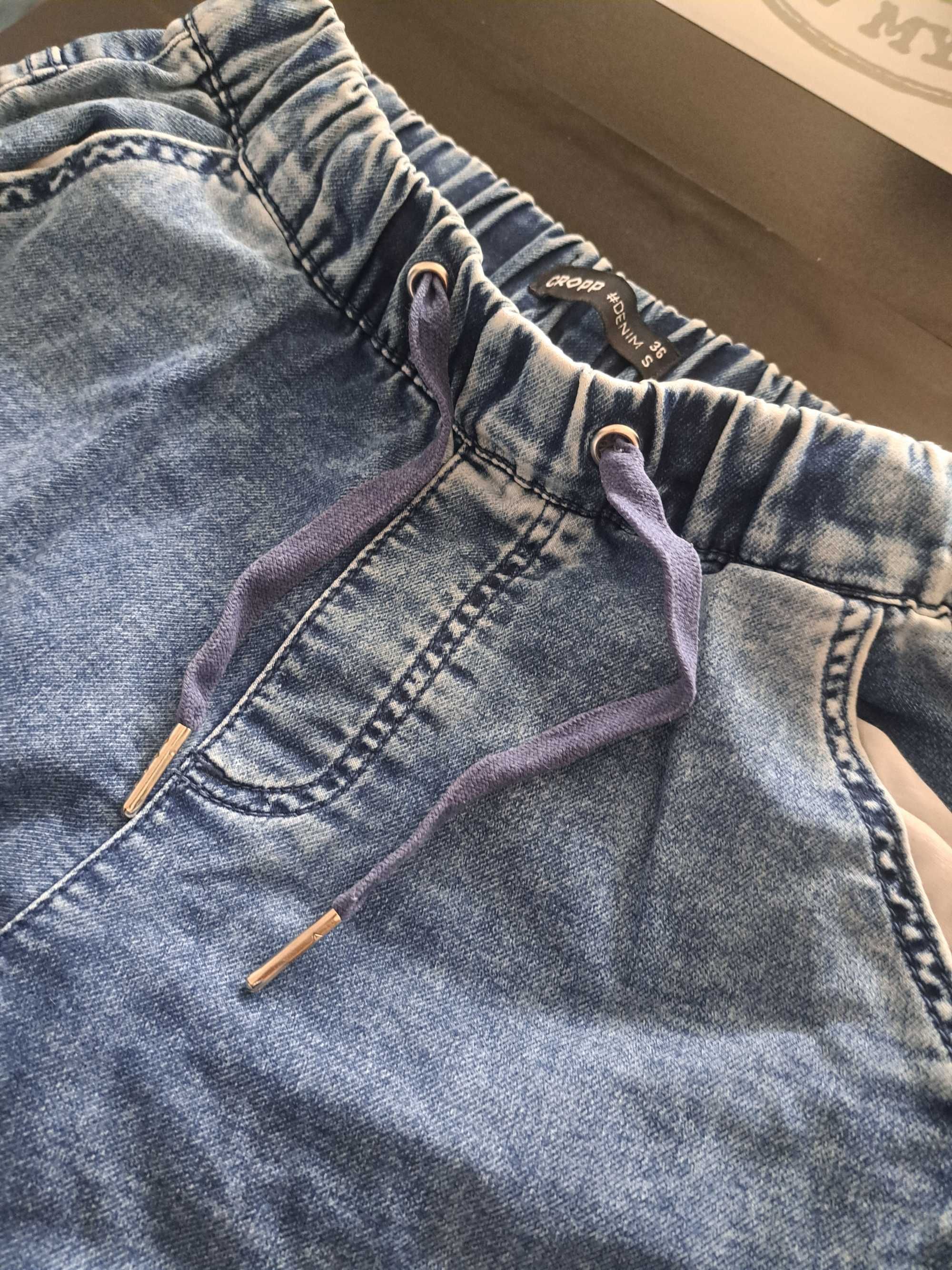 Spodnie jeansowe Cropp roz S