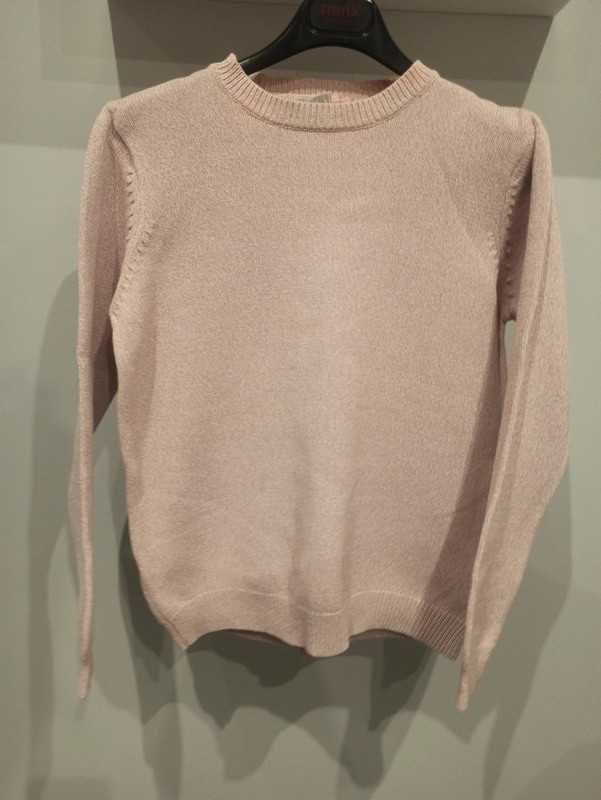 Sweterek pudrowy różowy