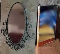 Зеркало настенное в ажурной метал. раме   Зеркало на деревянной основе