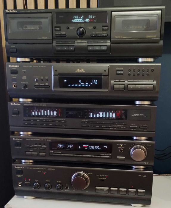 Wieża Technics 700 Mk 2, st gt 650, sh ge 70, sl ps 670d, rs tr 373