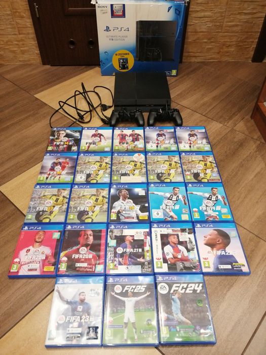 Konsola PlayStation 4, 1TB + Fifa 14,15,16,17,18,19,20,21,22,23,24,