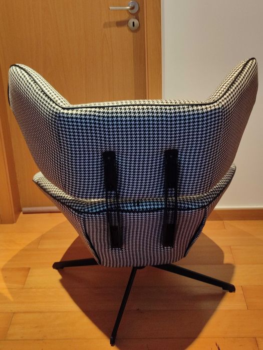 Poltrona Rotativa Xadrez