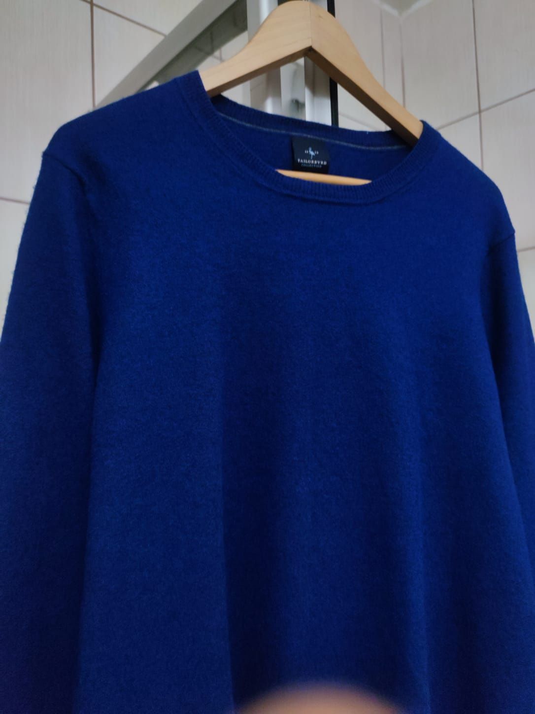 Sweter klasyczny Tailorbyrd XXL męski oversize przewiewny granatowy ni