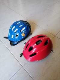 Vendo dois capacetes de bicicleta como novos por 5 euros cada